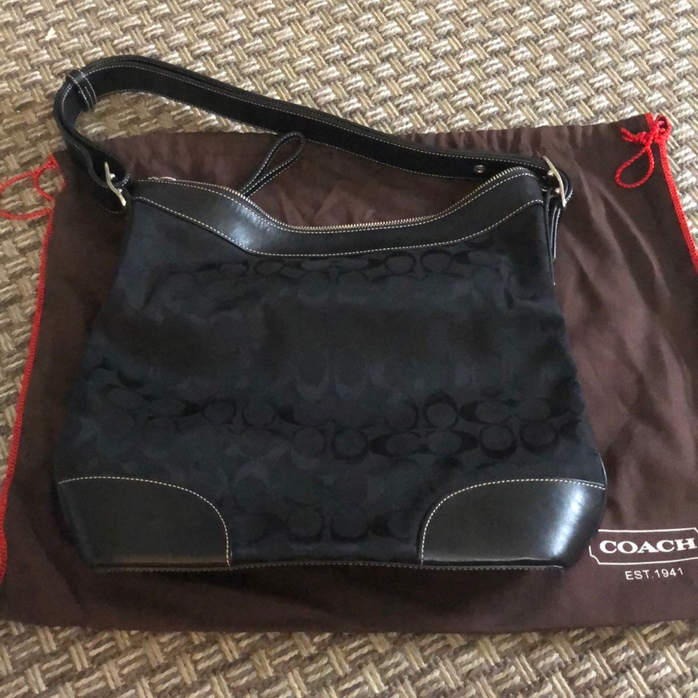 Black Coach shoulder bag